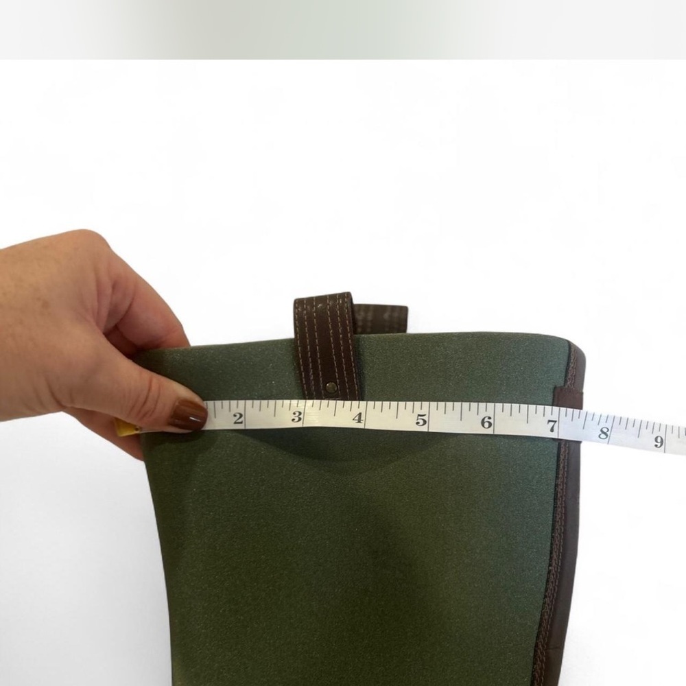 AETREX Green Brown Neoprene Pull On Tall Winter Rain Boots Waterproof Size 8 - Picture 8 of 8